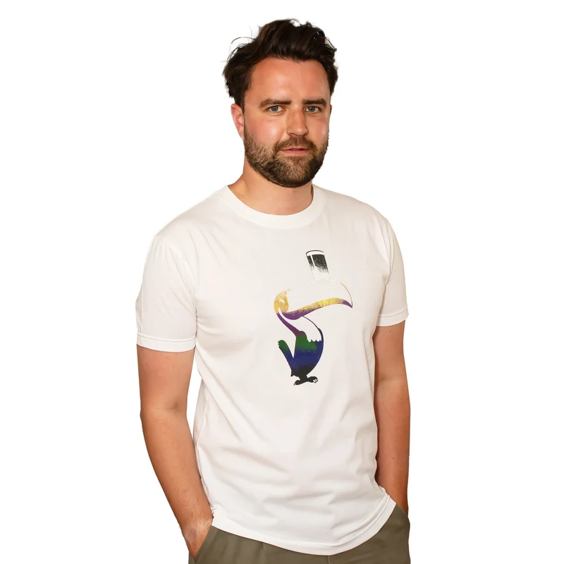Guinness Liquid Toucan Tee - White