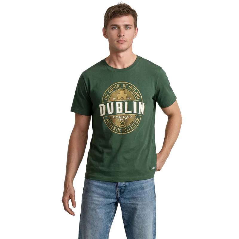 Capital Dublin Forest Green Unisex T-Shirt