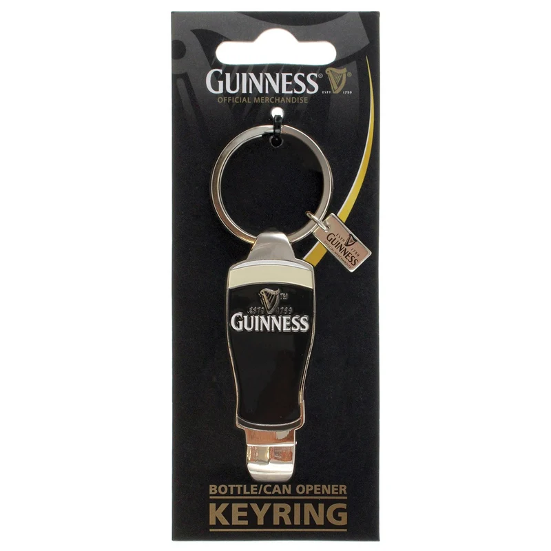 Guinness Keyring Bottle & Can Opener – Official Metal Keychain