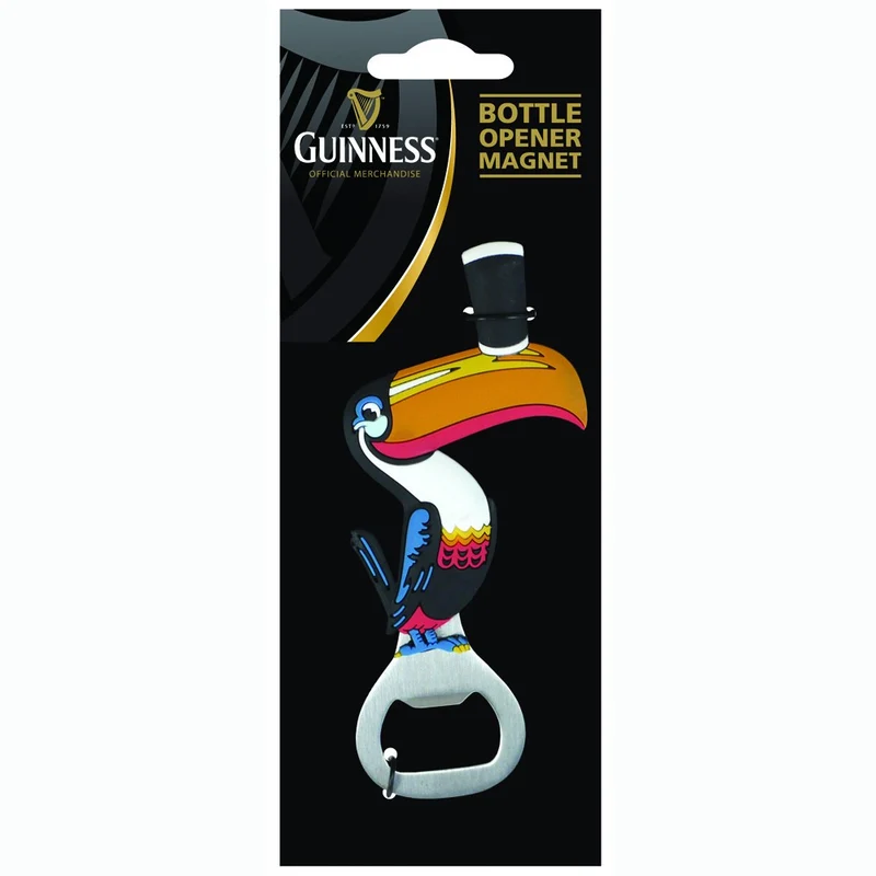 Guinness Toucan Magnet Bottle Opener – Fridge Magnet Bar Gift