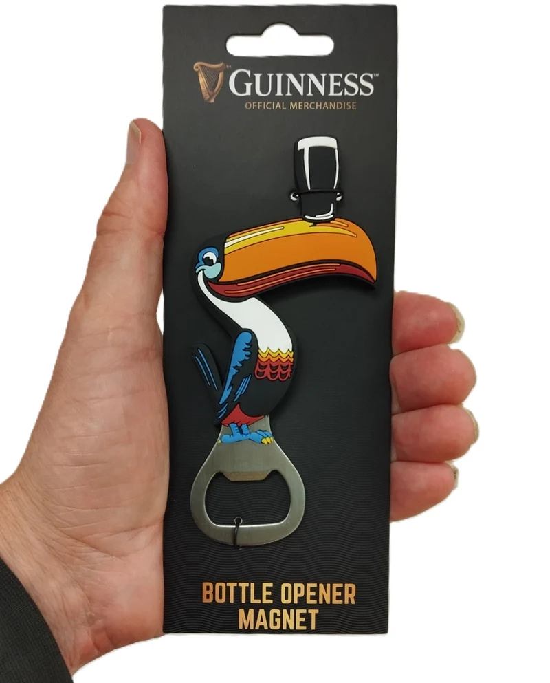 Guinness Toucan Magnet Bottle Opener – Fridge Magnet Bar Gift