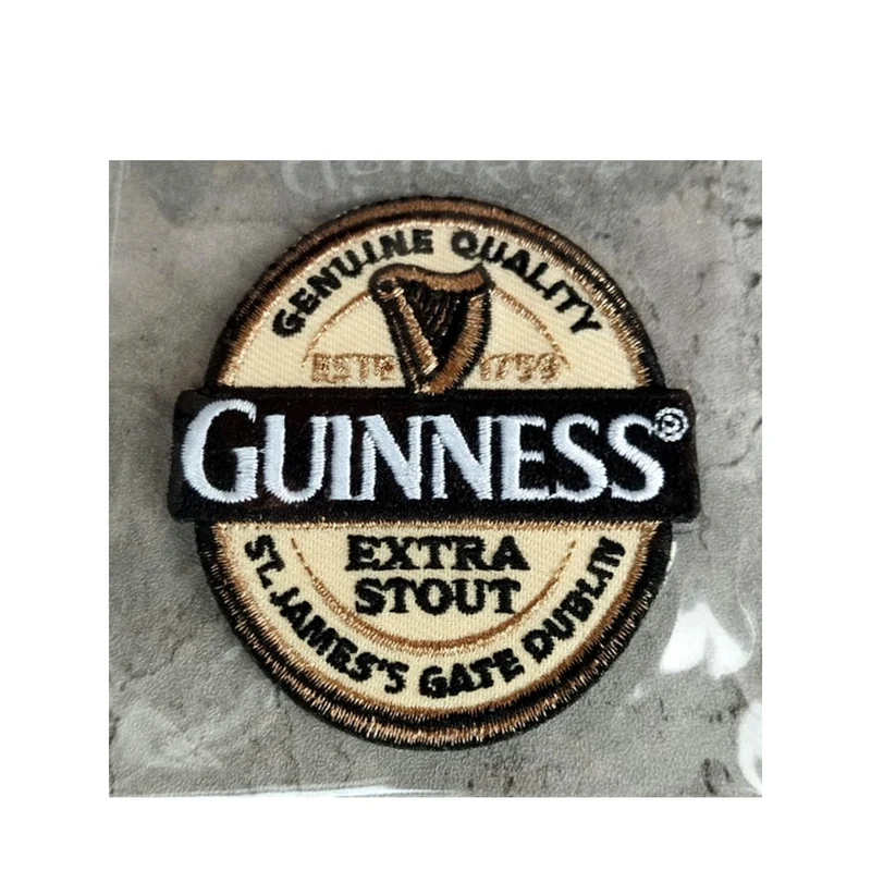 Guinness Embroidered Patch – Official Sew On / Iron On Guinness Badge