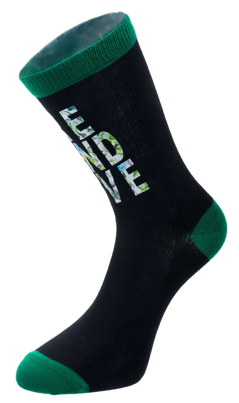 Socks, Ireland, black and green, Ireland Love - small size - Robin Ruth