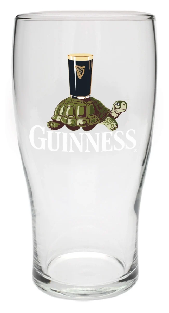 Guinness Tortoise 20oz Pint Glass