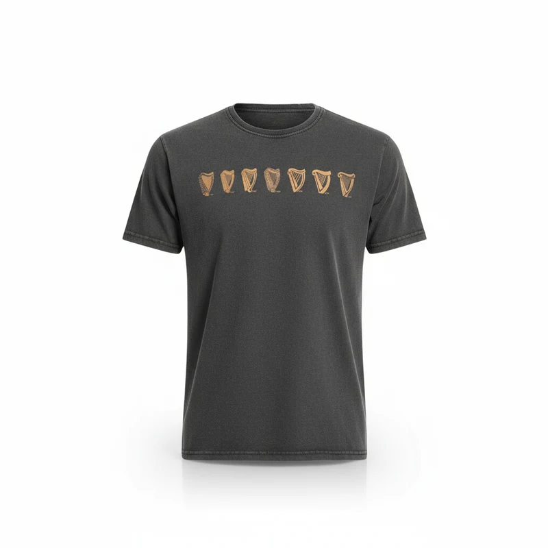 Black Evolution Harp Premium Tee