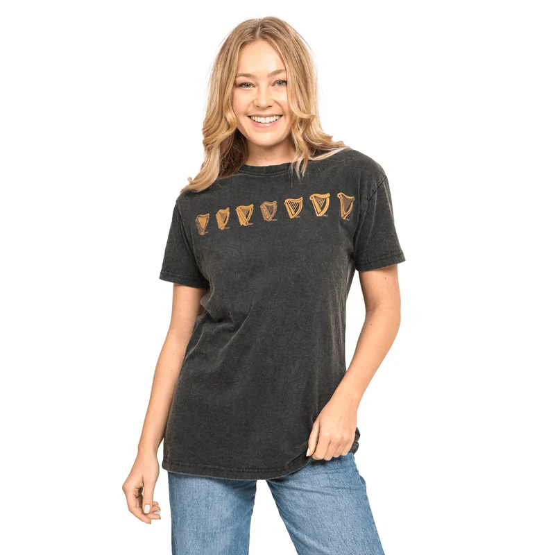 Black Evolution Harp Premium Tee