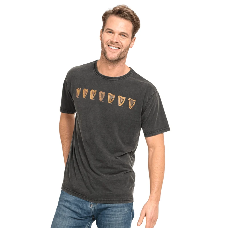 Black Evolution Harp Premium Tee