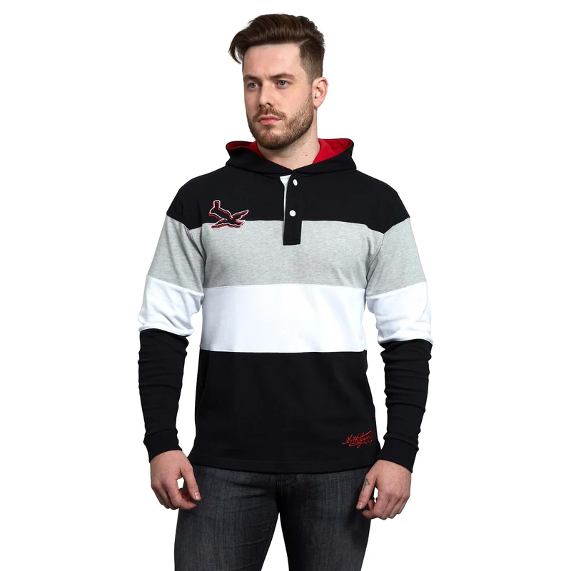 Guinness Black & Red Toucan Hooded Rugby