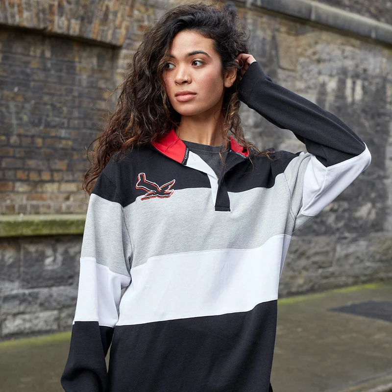 Guinness Black & Red Toucan Hooded Rugby