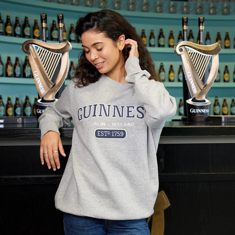 Guinness Grey Crew Neck Sweatshirt
