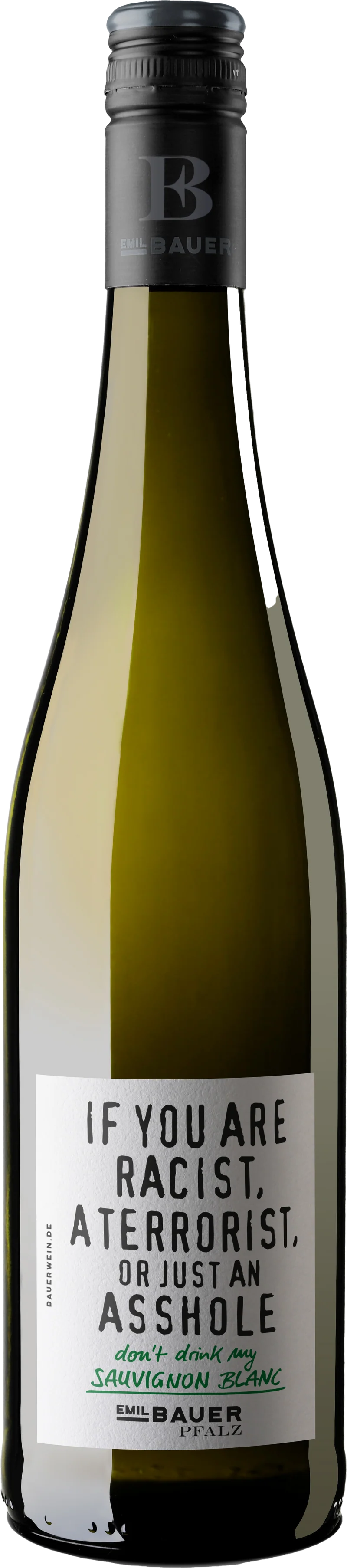 Bauer Sauvignon Blanc "If you are racist" 12% 0,75L FL