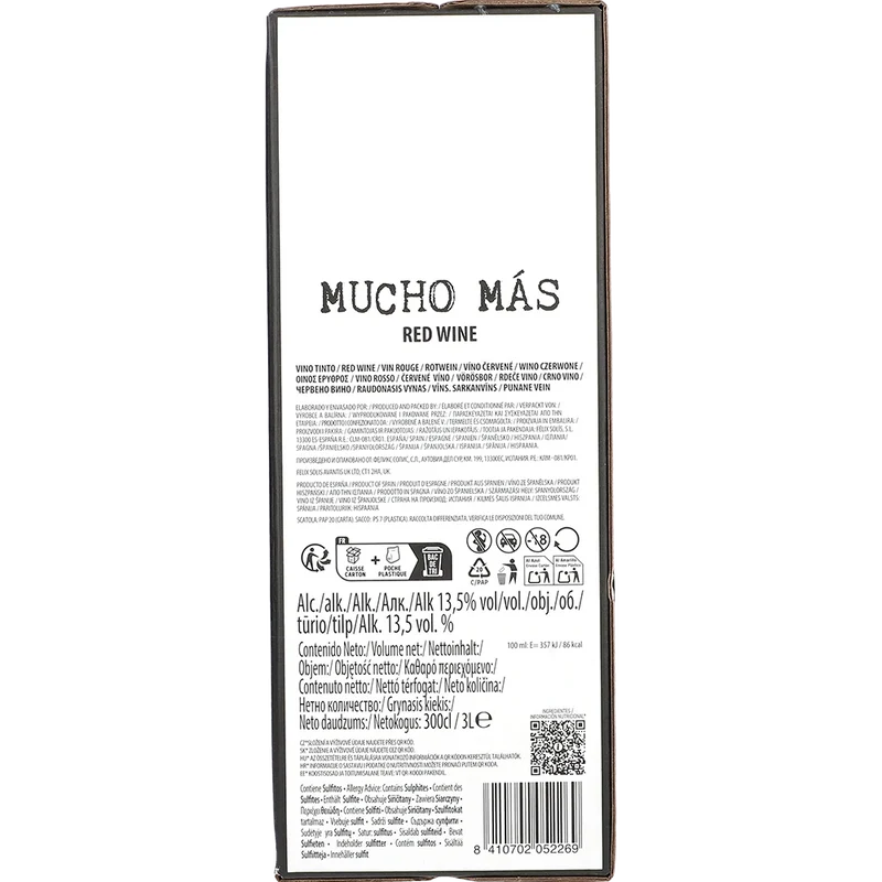 Mucho Más Rot 13,5 % 3L BIB