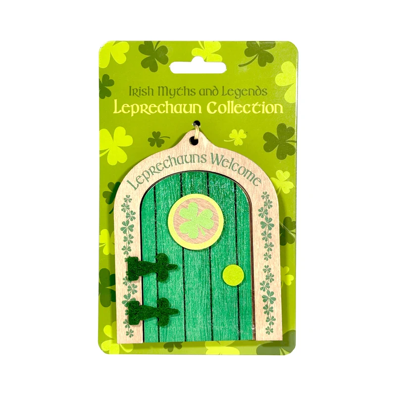 Wooden Leprechaun Door Decoration