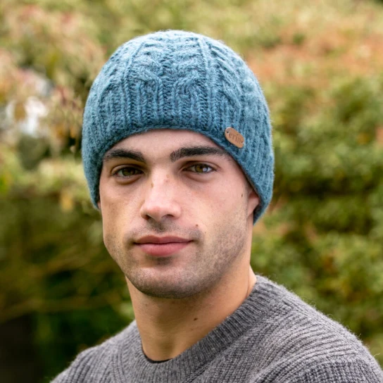 Aran Cable Knit Hat