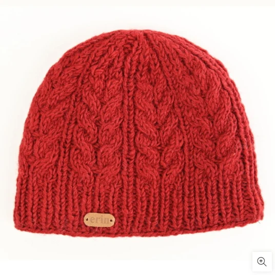 Aran Cable Knit Hat