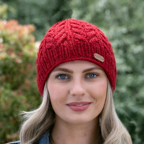 Aran Cable Knit Hat
