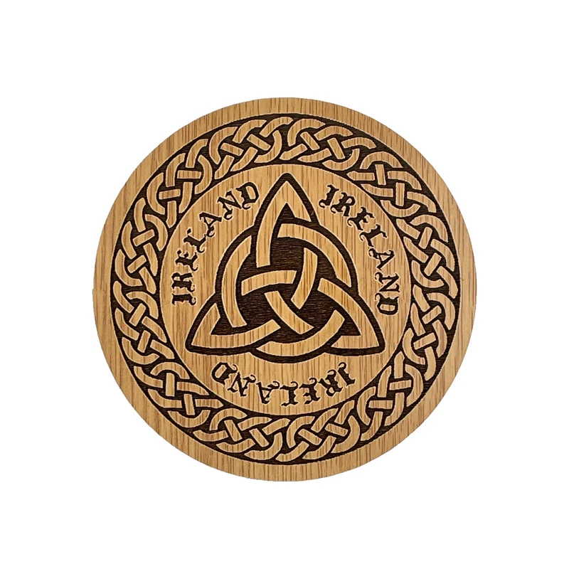 Wooden Coaster Trinity Knot