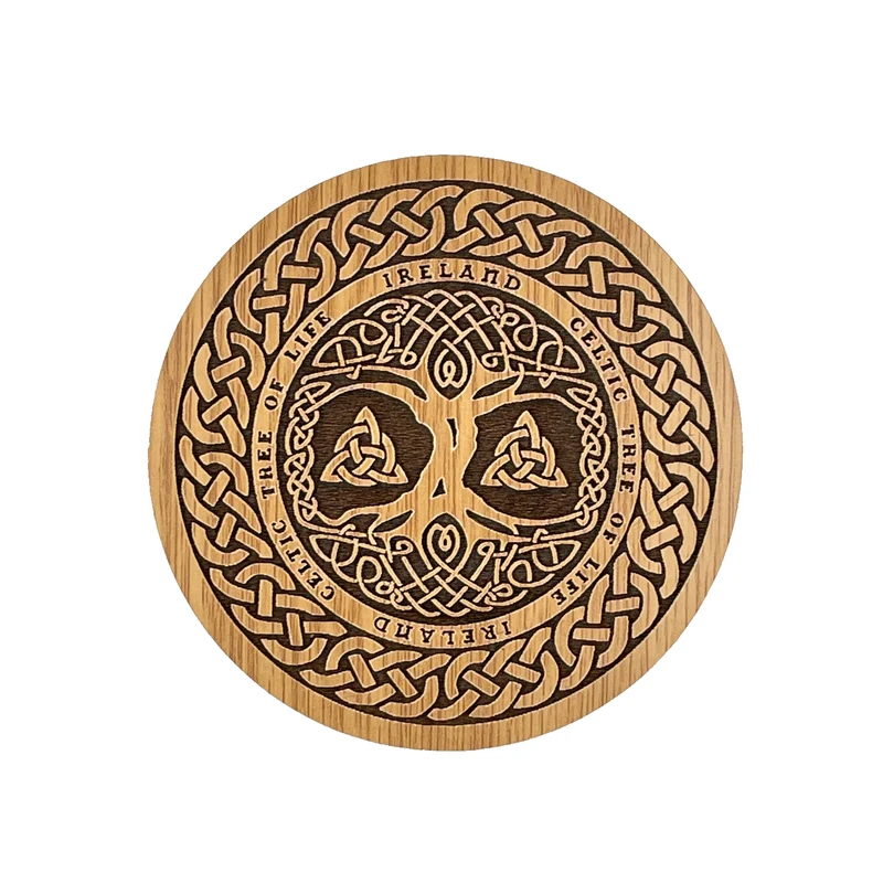Celtic Wooden Coaster Tree of Life