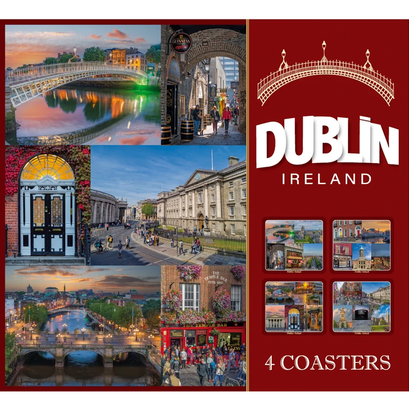 Irish Pubs Image Table Coasters
