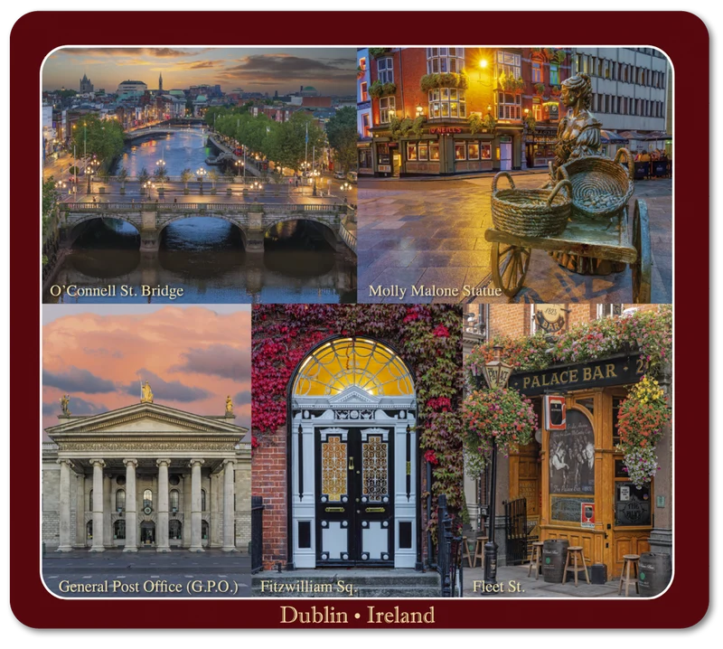 Irish Pubs Image Table Coasters