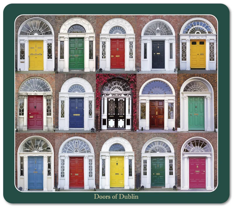 Doors of Dublin Image Table Coasters