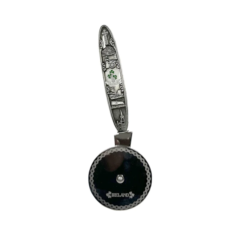Irish Heritage Pizza Cutter With Ireland Design