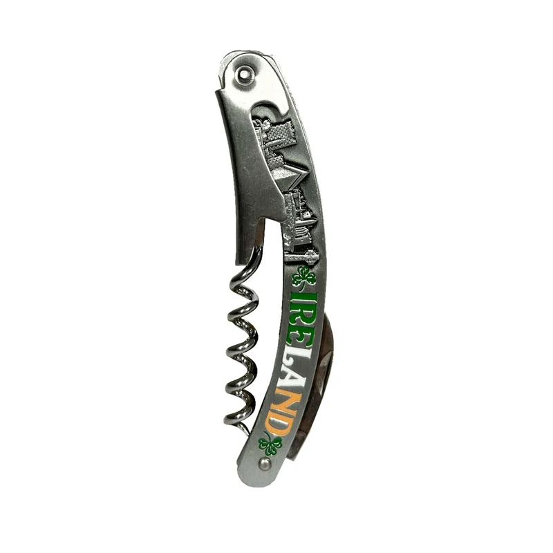 Ireland Collage Metal Corkscrew With Landmarks