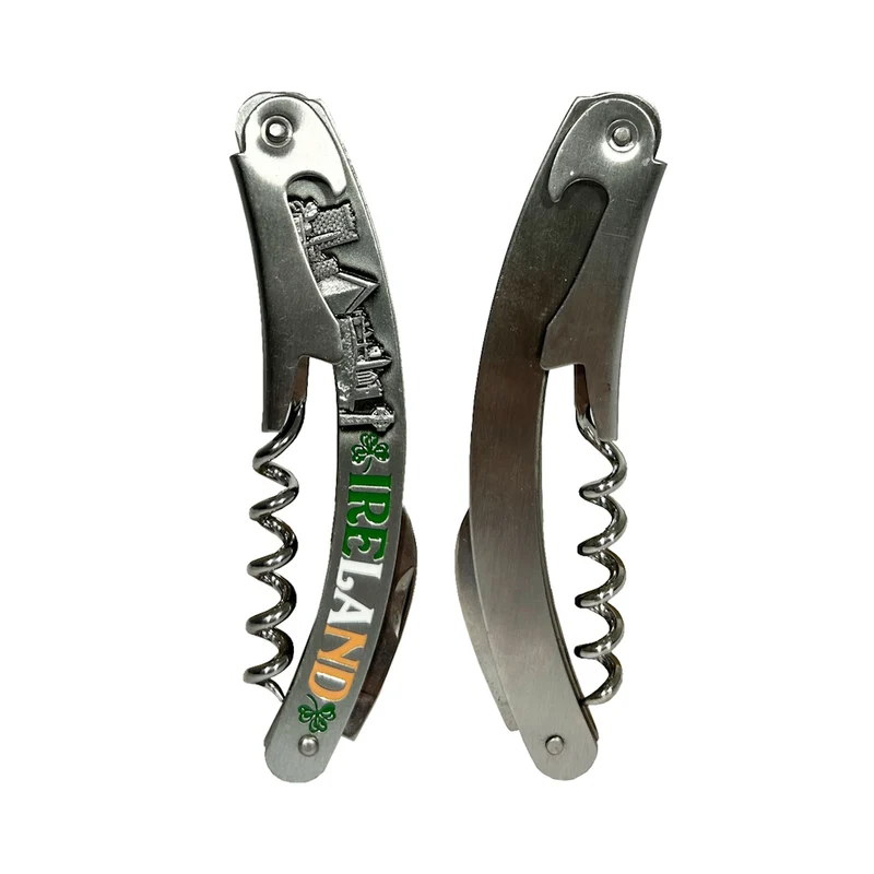 Ireland Collage Metal Corkscrew With Landmarks