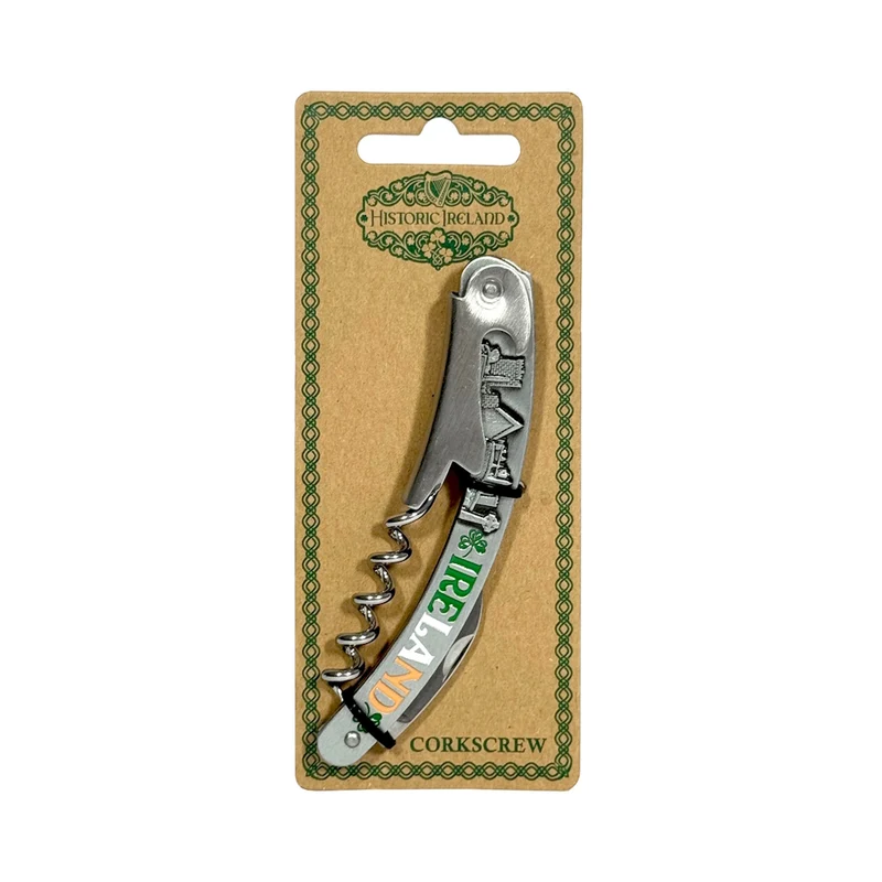 Ireland Collage Metal Corkscrew With Landmarks