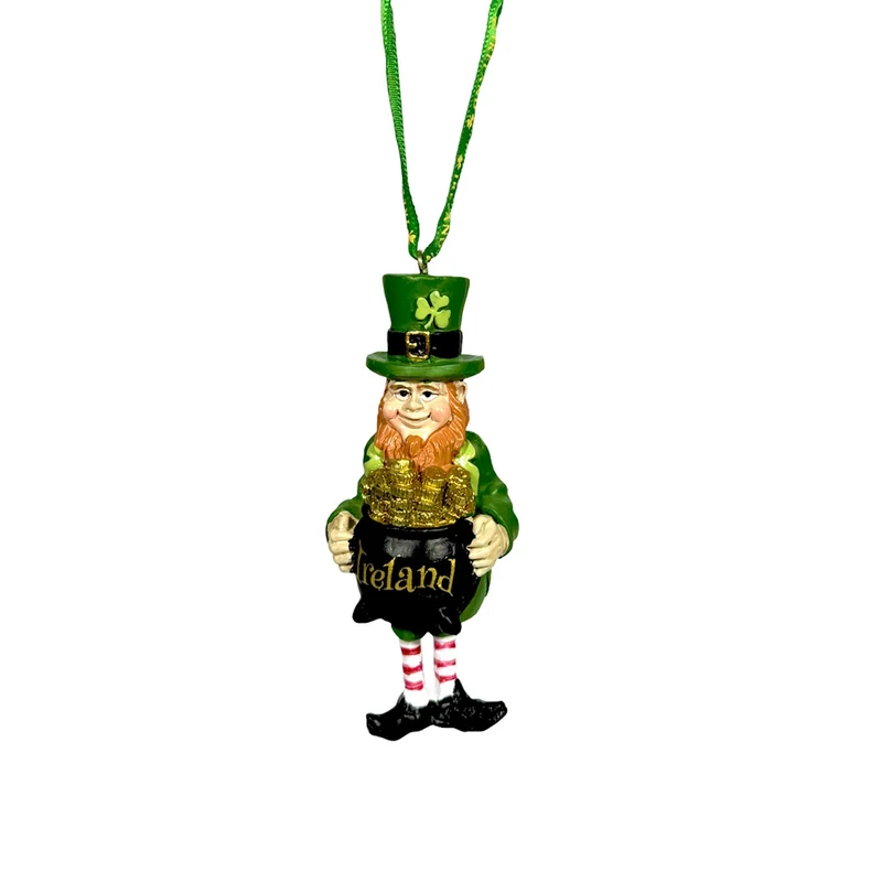 Leprechaun Spring Body Pot Of Gold Decoration