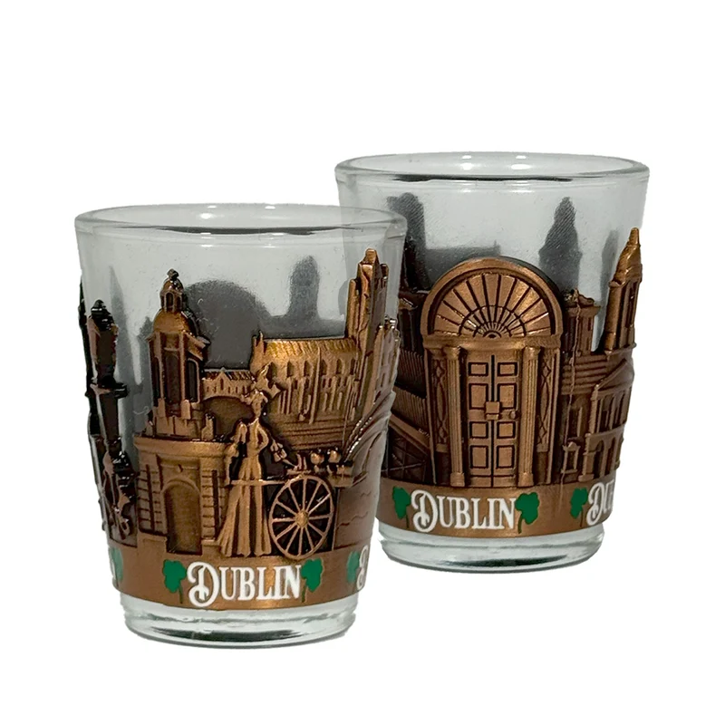 Dublin Metal & Glass Shot Glass