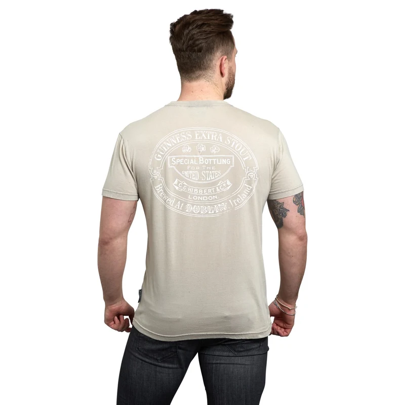 Beige Guinness Harp Premium Tee