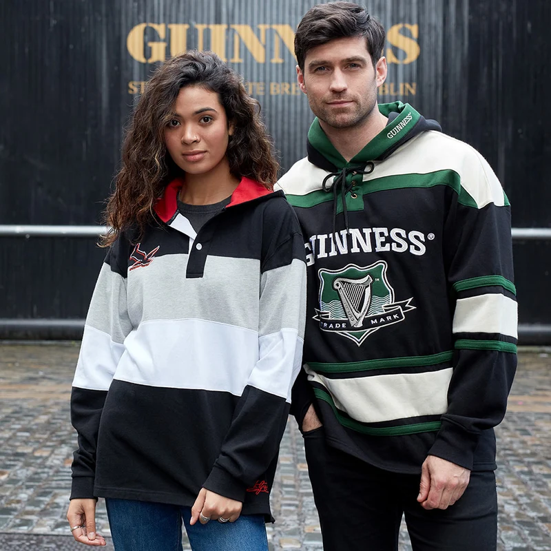 Guinness Green Hockey Style Hooded Sweatshirt