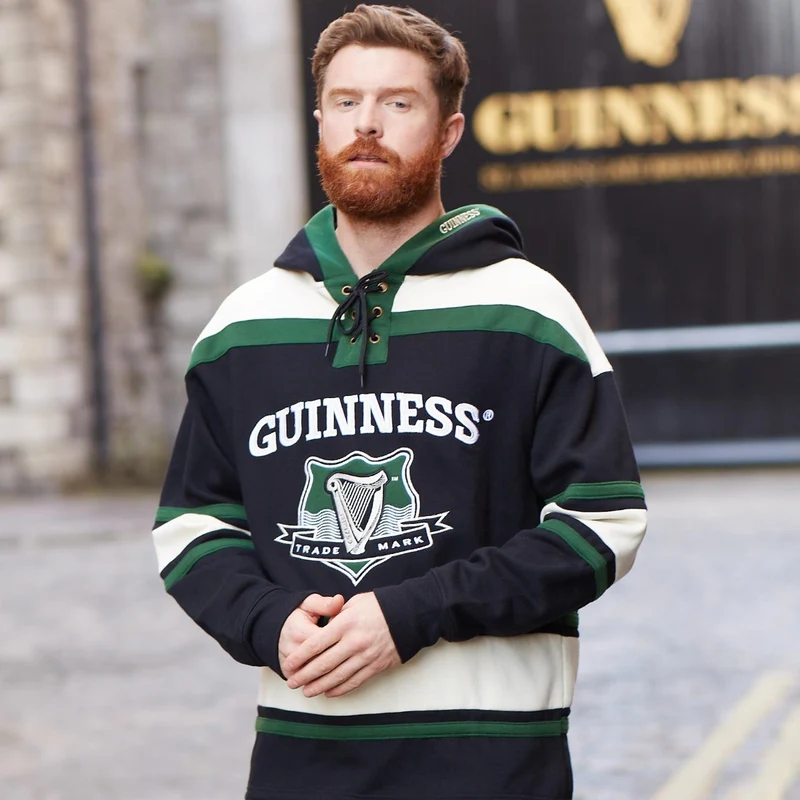 Guinness Green Hockey Style Hooded Sweatshirt