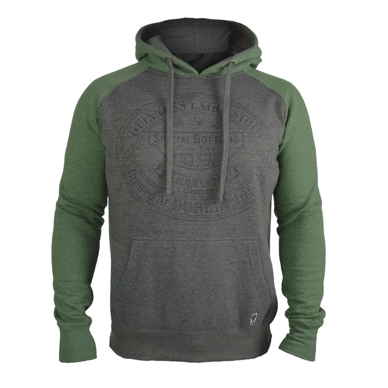 Guinness Grey and Green Hoodie