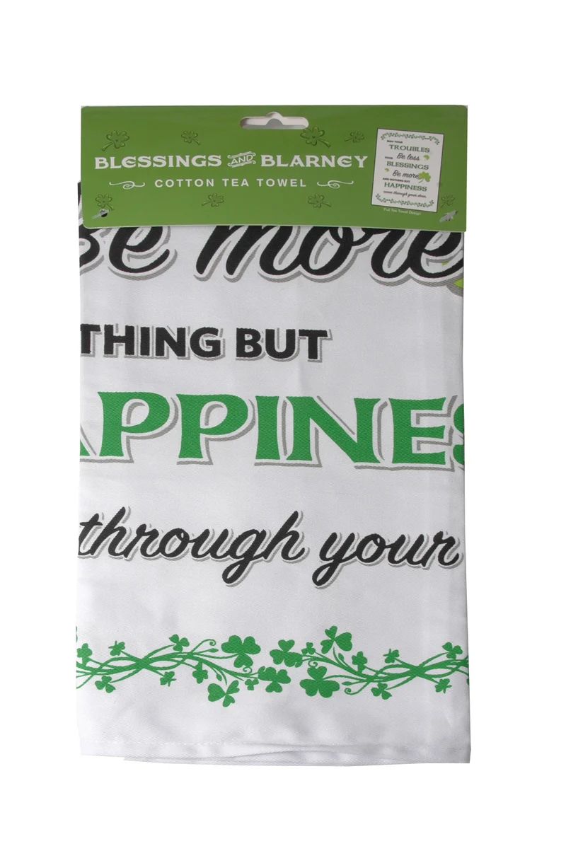 Tea Towel, Cotton - Blessings, May your Troubles
