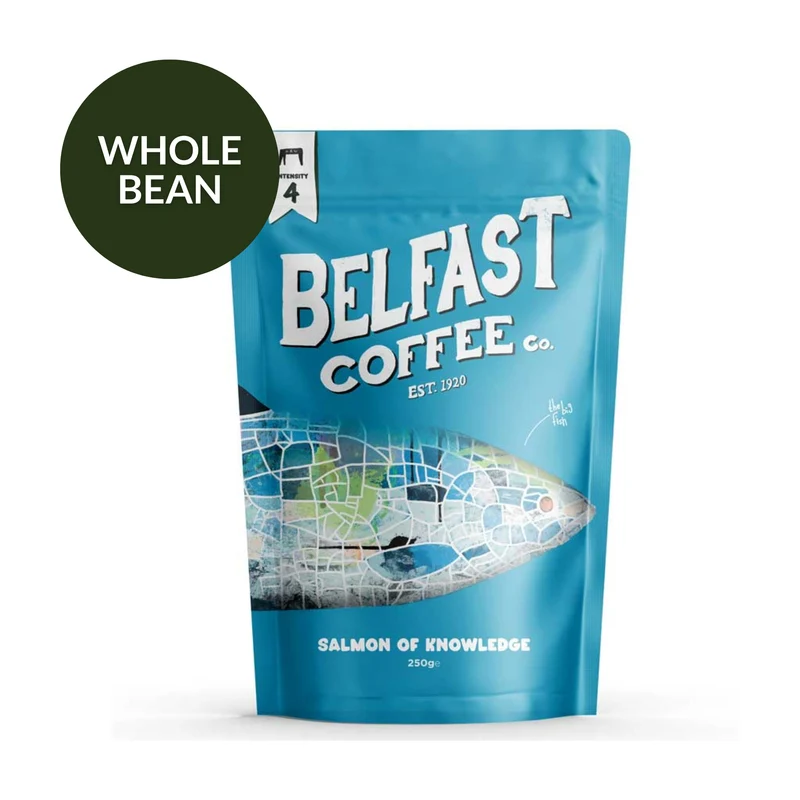 Salmon of Knowledge Blend - Whole Bean Irish Coffee - Belfast Coffee Co.
