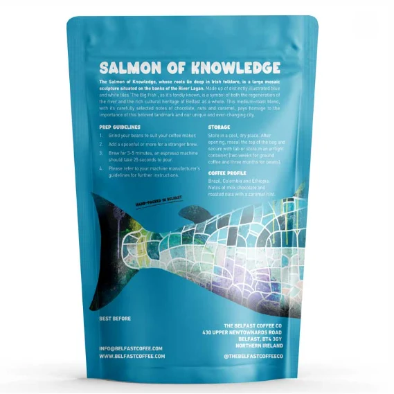Salmon of Knowledge Blend - Whole Bean Irish Coffee - Belfast Coffee Co.