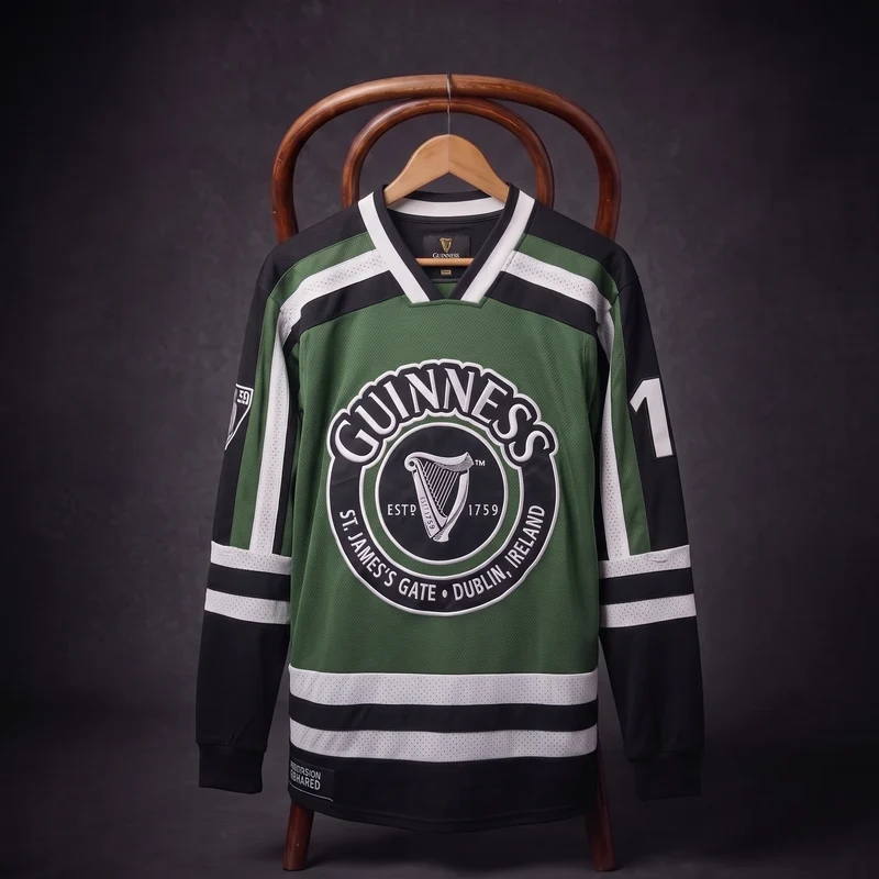 Guinness Green & White Hockey Jersey