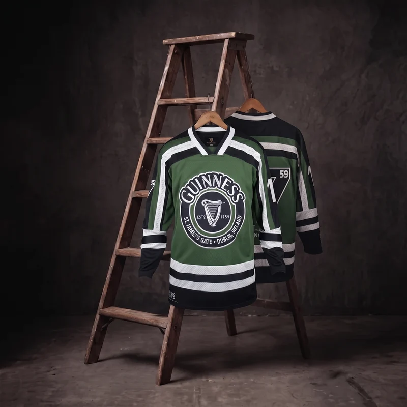 Guinness Green & White Hockey Jersey
