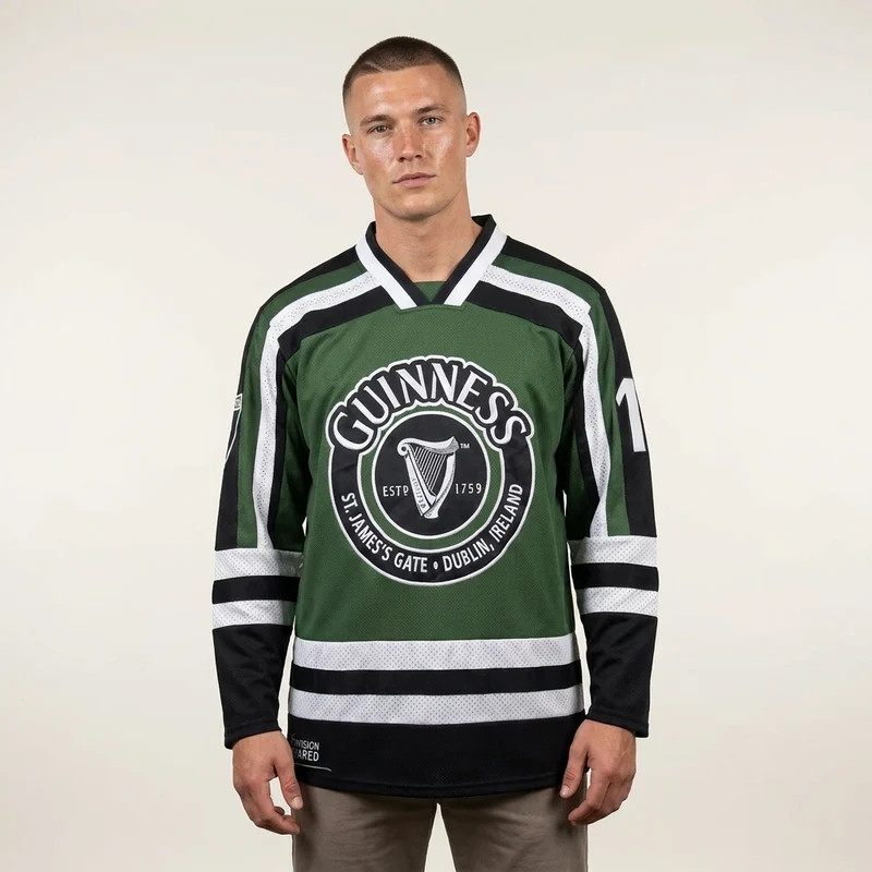 Guinness Green & White Hockey Jersey