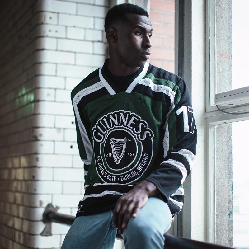 Guinness Green & White Hockey Jersey