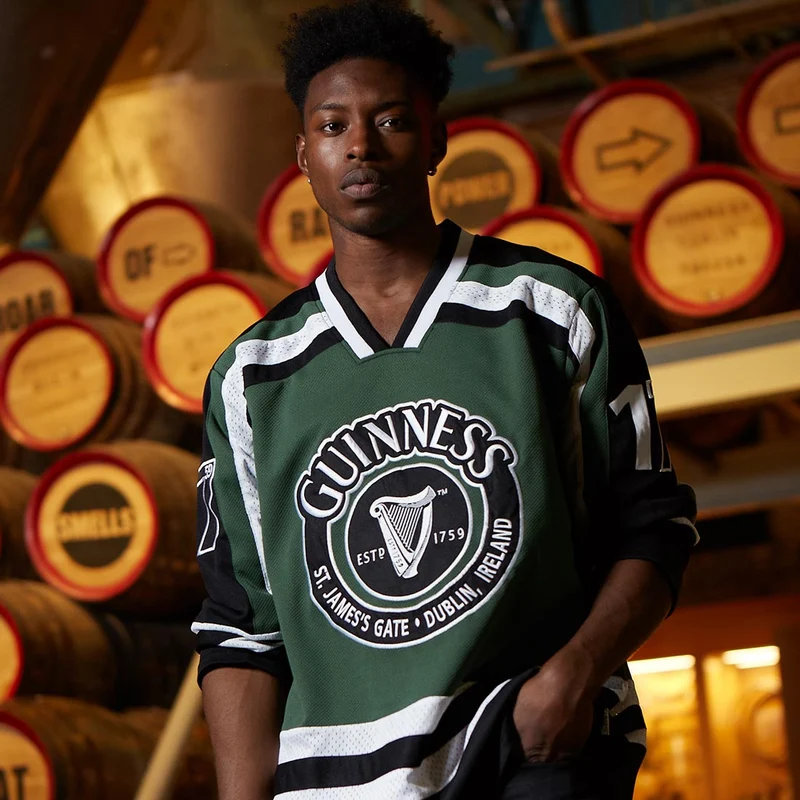 Guinness Green & White Hockey Jersey