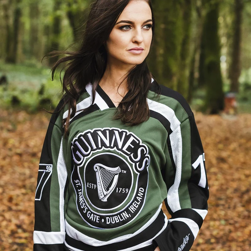 Guinness Green & White Hockey Jersey