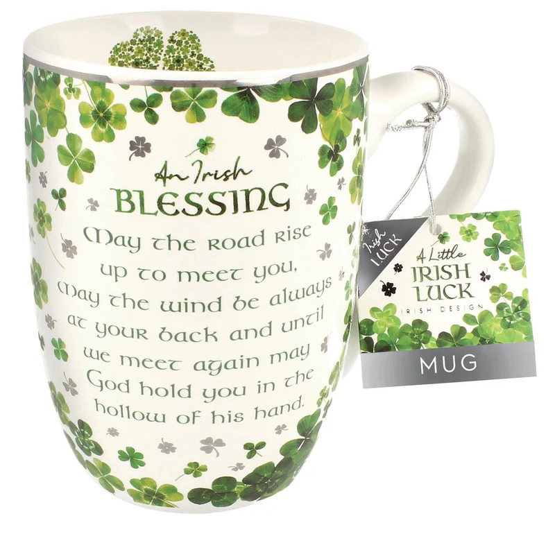 Irish Blessings Clover Mug