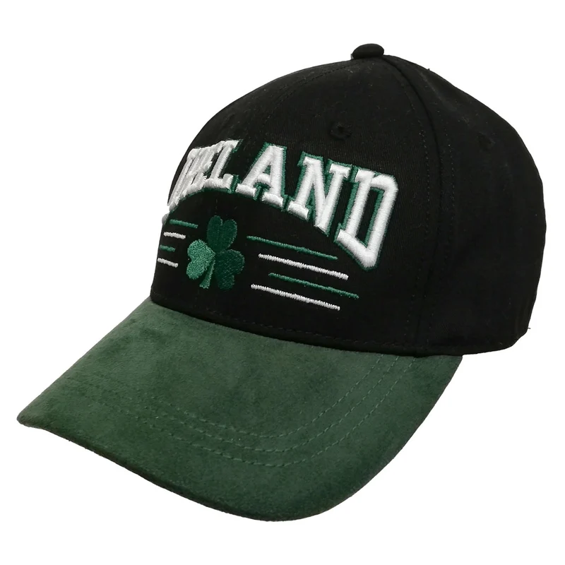 Ireland & Shamrock Embroidered Baseball Cap