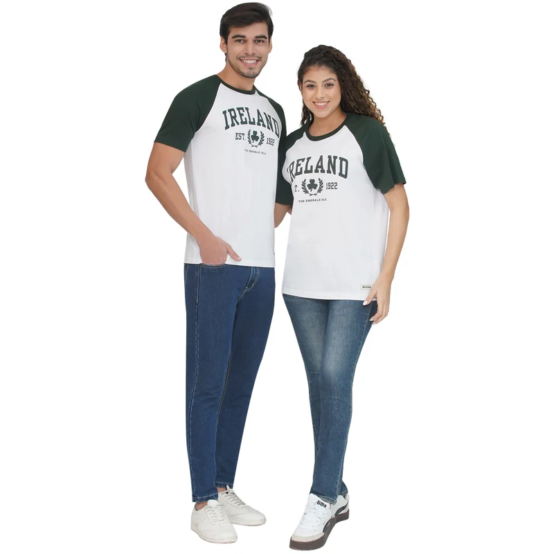 Unisex Ireland 1922 Raglan White T-Shirt