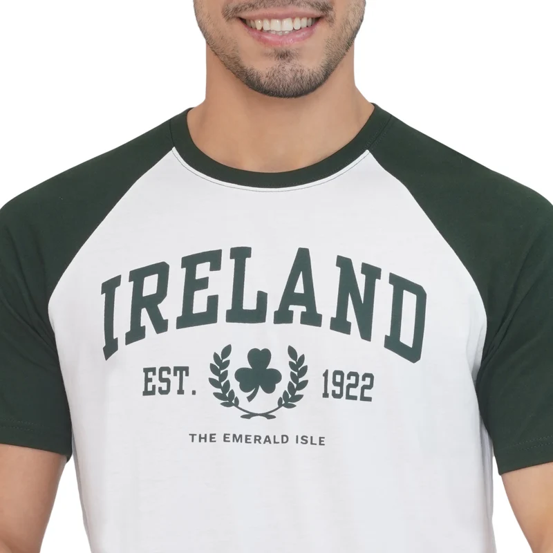 Unisex Ireland 1922 Raglan White T-Shirt