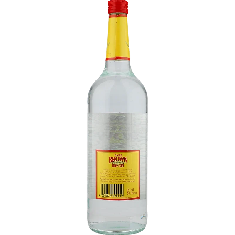 Earl Brown Dry Gin 37.5 % 1L FL