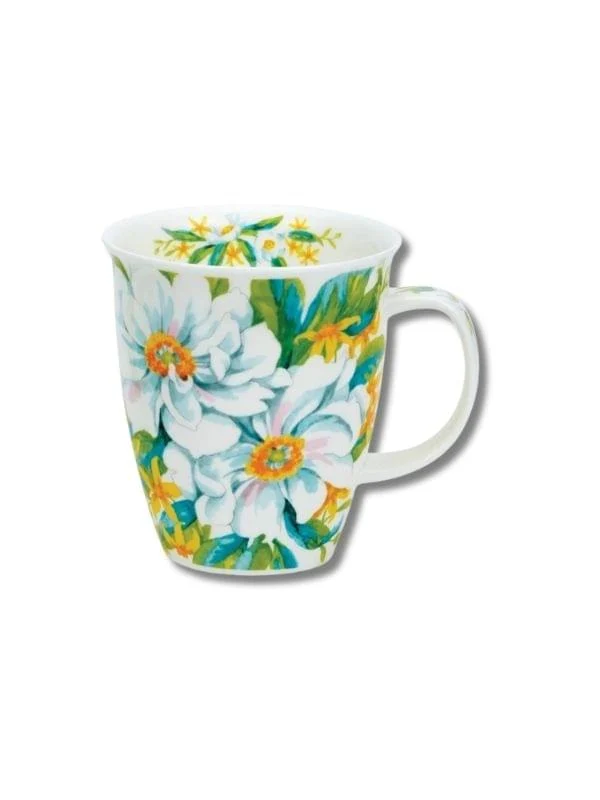 Dunoon Nevis White Anemones Mug